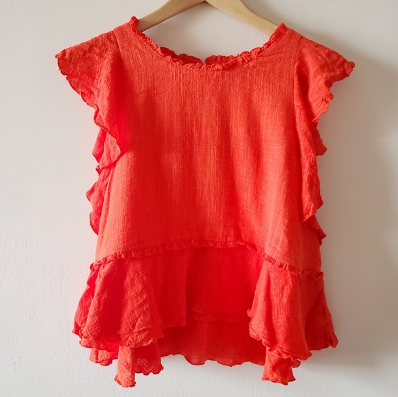 ANTHRO (Maeve) Cascade Tiered Shell Top - Picture 2 of 7